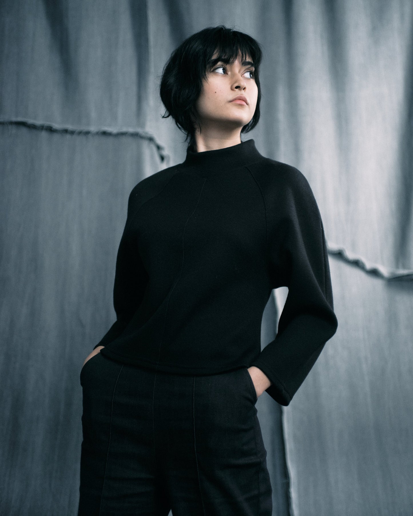Le pullover dolman feutré