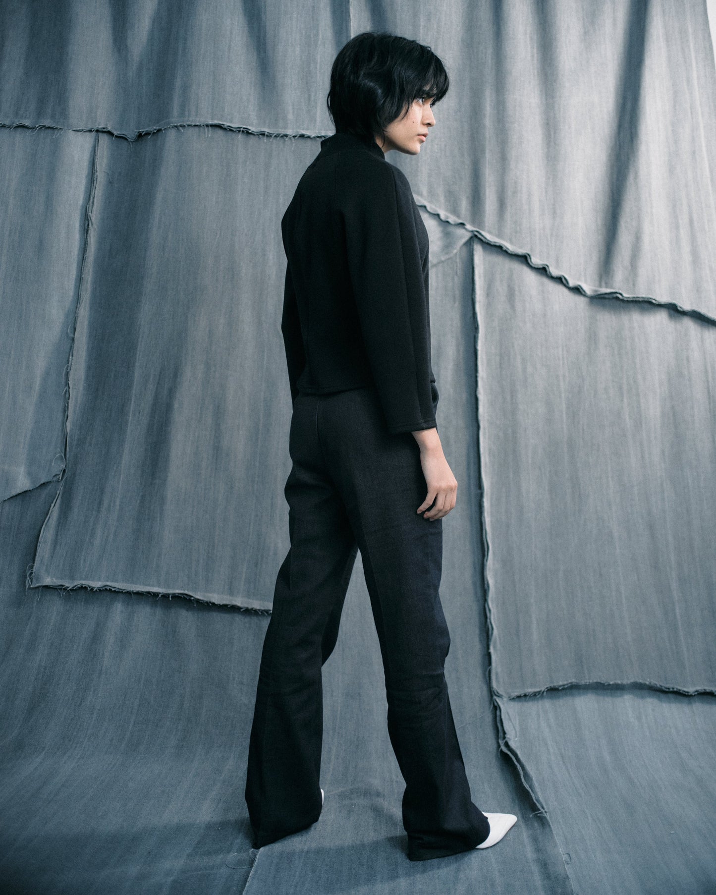 Le pullover dolman feutré