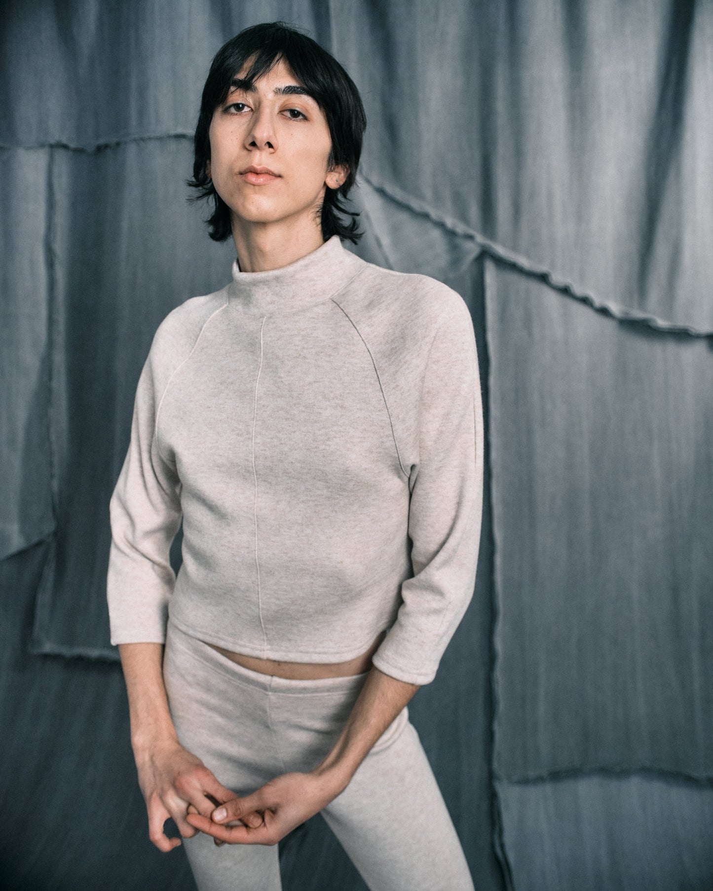 Le pullover dolman feutré